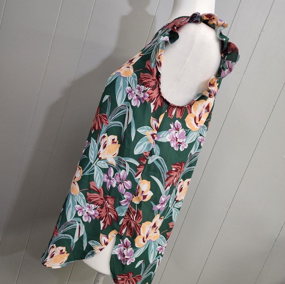 Loft Floral Print Blouse Tank Top - Picture 5 of 13